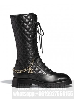 Chanel Women's Lace-Ups G39394 Black