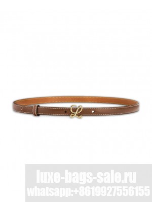 Loewe Belt In Smooth Calfskin Coffee