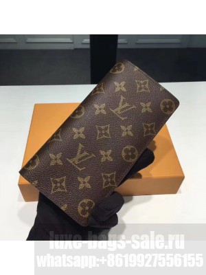 LOUIS VUITTON BRAZZA WALLET Monogram Canvas M66540