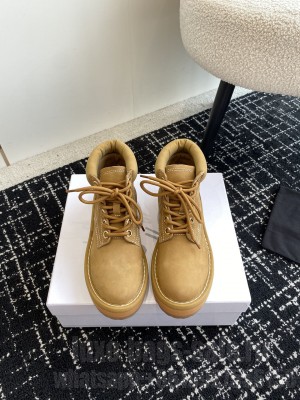 CELINE KURT LACE-UP MID BOOT IN NUBUCK CALFSKIN