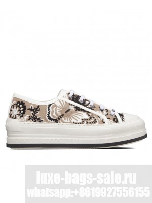 Christian Dior Women's Walk'n'Dior Platform Sneaker Cream
