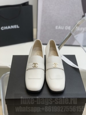 Chanel CC Logo Pumps White 2022 Collection