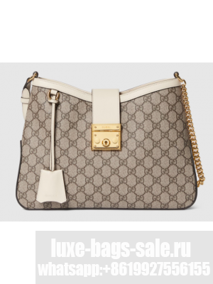 Gucci PADLOCK GG MEDIUM SHOULDER BAG 795113 white
