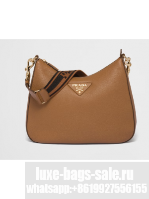 Prada Leather shoulder bag 1BC178 Caramel