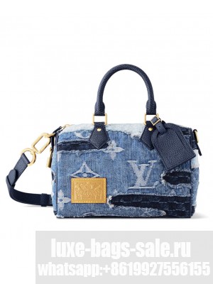 Louis Vuitton Speedy 25 Bandouliere M15276 Blue