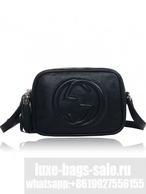 Gucci Leather Soho Camera Bag 308364 Black