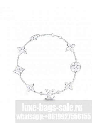 Louis Vuitton Idylle Blossom Monogram Bracelet Q95588 Silver