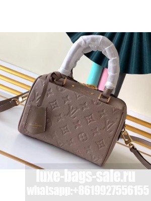 Louis Vuitton Monogram Empreinte Leather Speedy Bandouliere 20 Bag Galet