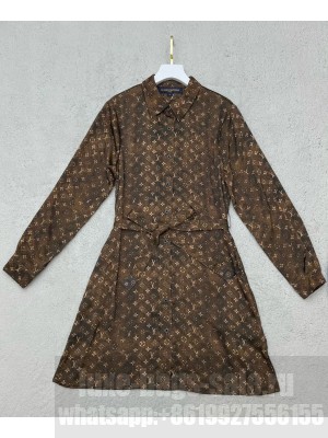 Louis Vuitton Women's Monogram Dress Brown