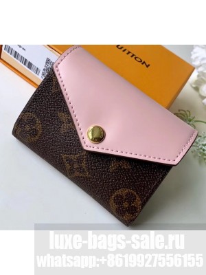 Louis Vuitton Monogram Canvas Zoé Wallet M62933 Rose Ballerine 2019