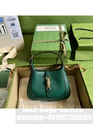 Gucci Jackie 1961 lizard mini bag 675799 green