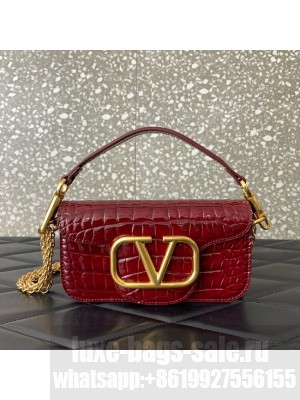 VALENTINO GARAVANI Loco Calf leather bag WA0K53 wine