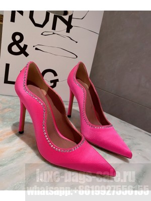 Amina Muaddi                                                                                        Romy pump pink