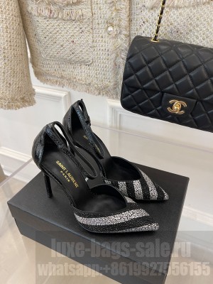 Saint Laurent Crystal Heel 10cm High Heel Pumps 2022 Collection