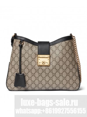 Gucci Padlock GG Medium Shoulder Bag 795113 Black
