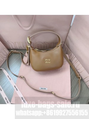 MIU MIU Original Leather Top Handle Bag 5BC161 Apricot