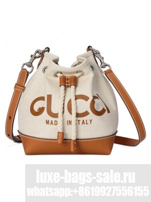 Gucci MINI SHOULDER BAG WITH GUCCI PRINT 777166 Beige