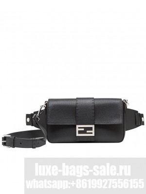 Fendi Baguette Leather Bag 7VA472 Black