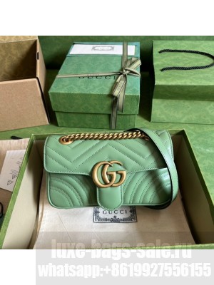 Gucci GG Marmont matelasse mini bag 446744 Sage green