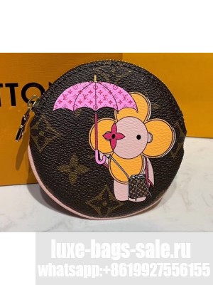 Louis Vuitton Monogram Canvas Round Coin Purse Print 01