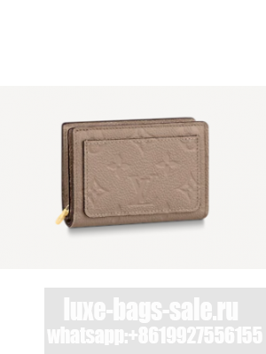 Louis Vuitton Original Monogram Empreinte CLEA WALLET M80152 Tourterelle Beige