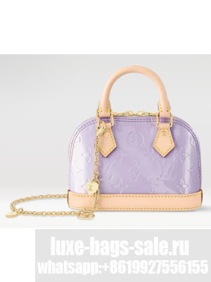Louis Vuitton Nano Alma M82974 Glossy Lilac