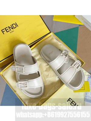 Fendi Feel Unisex Flat Slide Sandals 01