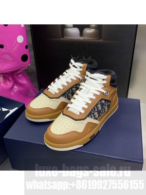 Dior Unisex B27 High-Top Sneaker Smooth Calfskin with Dior Oblique Jacquard 2023 040