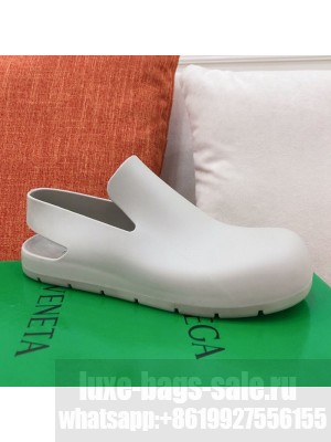 Bottega Veneta Rubber Puddle Slingback Flat Shoe Grey  2021 Collection