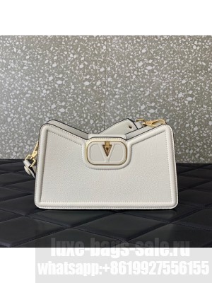 VALENTINO Mini VLOGO SIGNATURE calfskin bag 0119 white