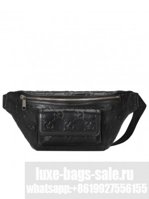 Gucci GG Embossed Belt Bag 645093 Black