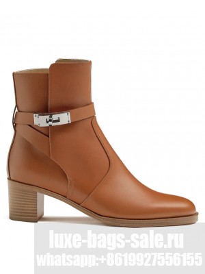 Hermes Women's Frenchie 50 Ankle Boot Coffee