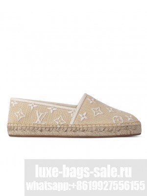 Louis Vuitton Women's Starboard Flat Espadrille 1ABTXG Cream