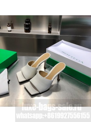 Bottega Venta Leather mules with a squared sole heel 9cm 2021 Collection 09