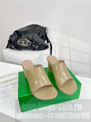 Bottega Veneta Atomic 6cm Lambskin Mule Beige
