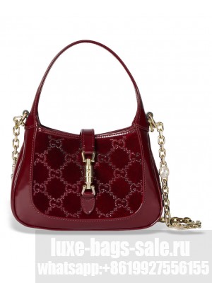 Gucci Jackie 1961 Crystals Mini Bag 675800 Mauve