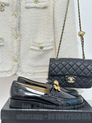 Chanel Women's Moccasins G40114 Black 2023 02