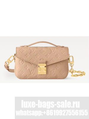 Louis Vuitton NEW Pochette Metis East West M14322 Sand