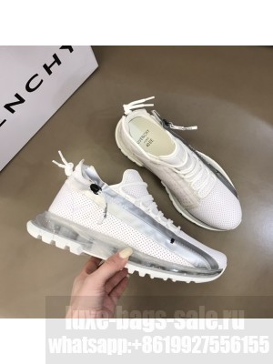 GIVENCHY SPECTRE LOW RUNNERS SNEAKERS IN PERFORATED LEATHER WITH ZIP 021