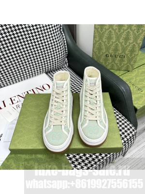 Gucci GG Embroidered High-top Platform Sneakers 5cm 2023 013
