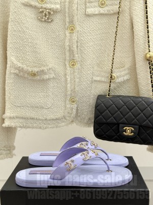 Chanel Flat Slide Thong Sandals 2025 09