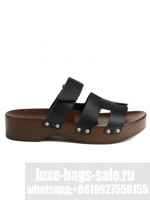 Hermes Women's Kos Clog Black
