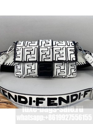 Fendi California Baguette Medium Bag White  2021 Collection