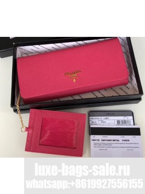 Prada Leather Flap Wallet 1MH132 06