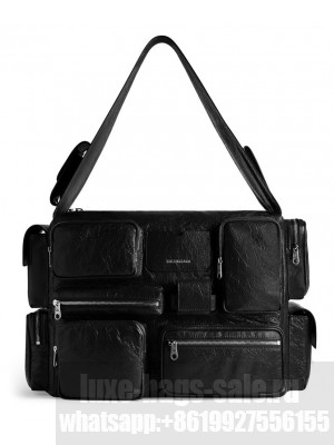 Balenciaga Superbusy Large Sling Bag Black
