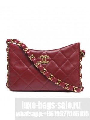 Chanel Hobo Handbag AS5177 Red