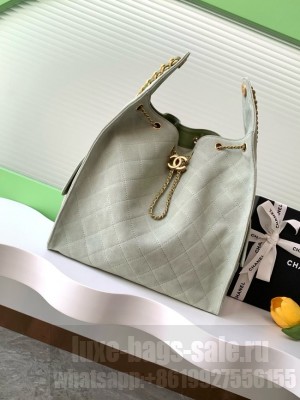 Chanel SUEDE HOBO BAG AS5311 LIGHT GREEN