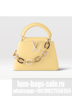 Louis Vuitton Capucines Mini M21798 Jaune Plume Yellow