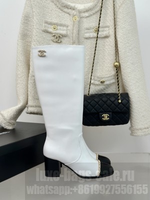 Chanel Women's Heel 7cm Calfskin G45977 High Boots 02