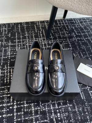 Chanel MOCCASINS G45988 Calfskin Shiny Black Loafer 2024